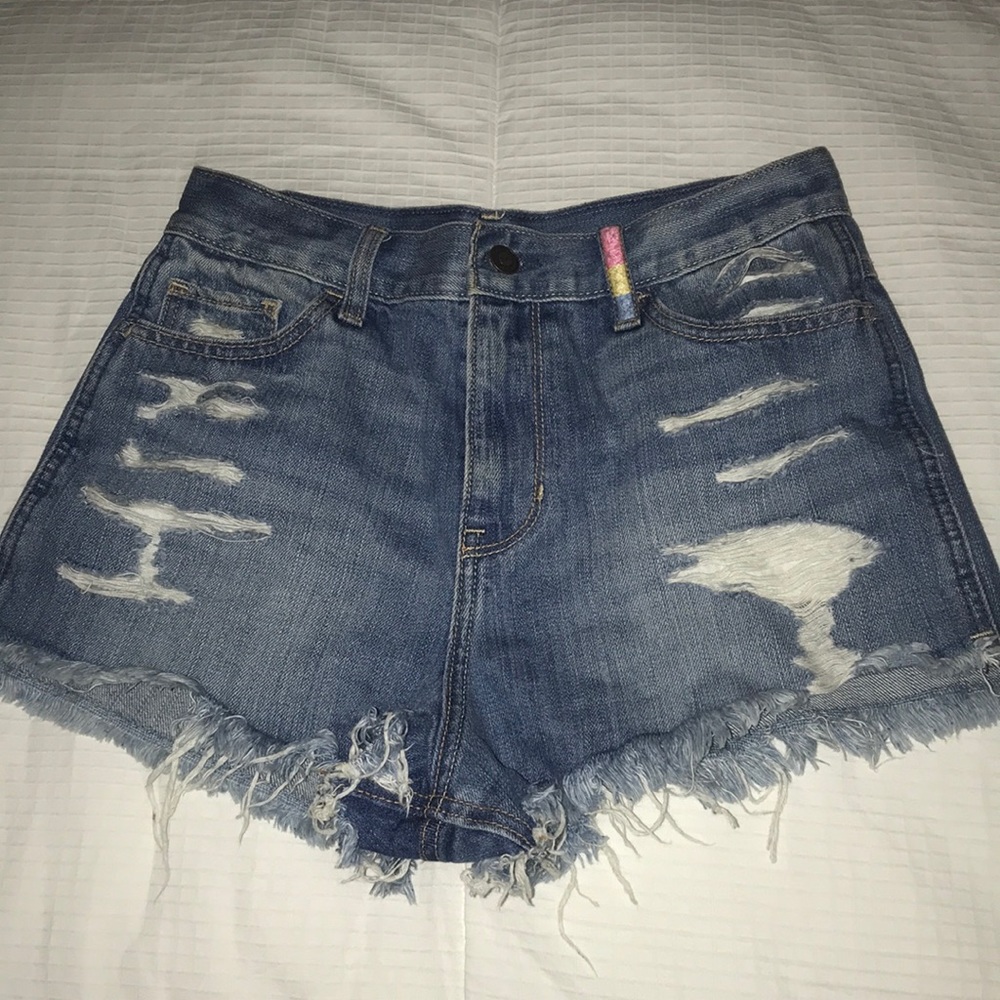 Hollister Cut off high-rise denim shorts